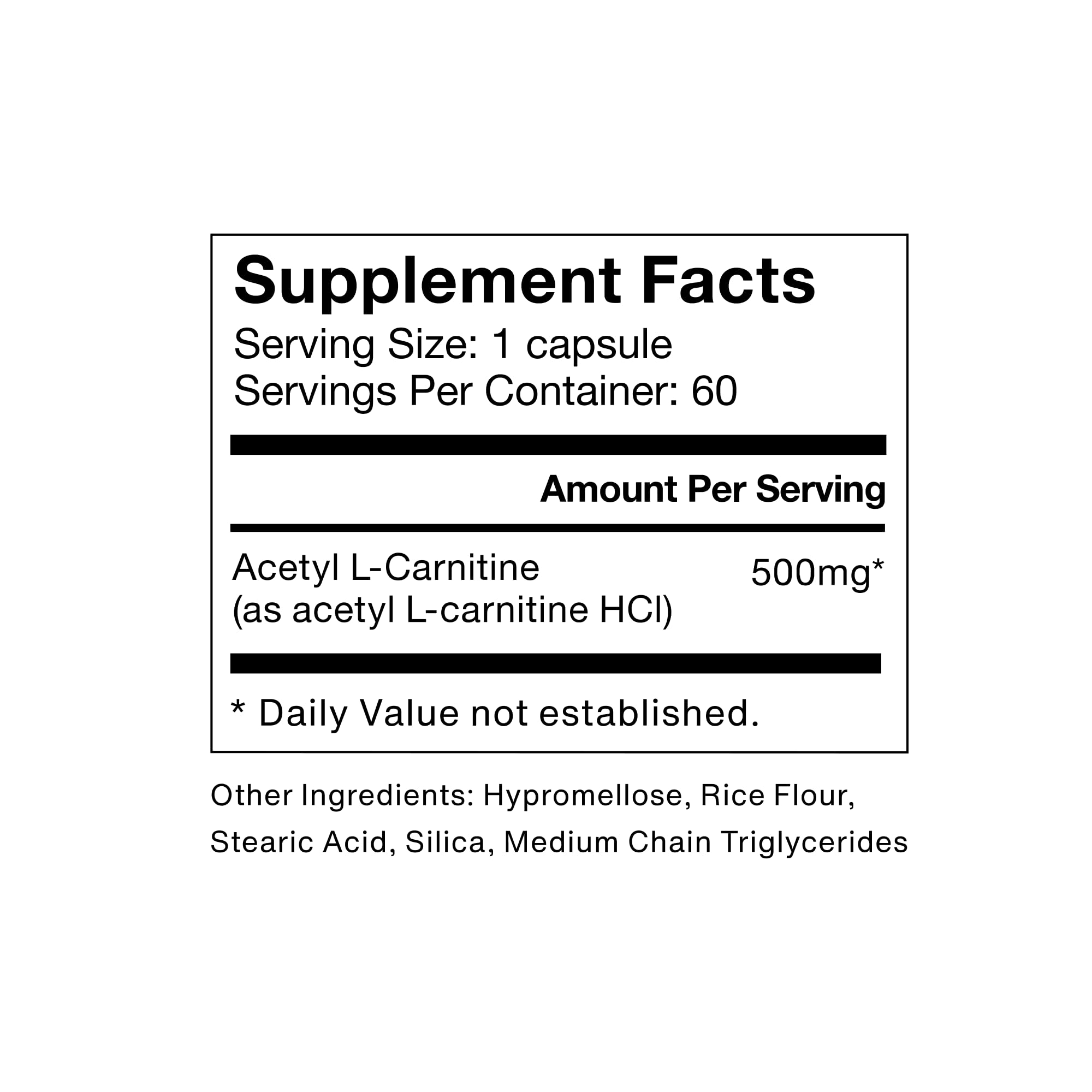 Momentous Acetyl-Carnitine capsules close-up for clarity during study sessions