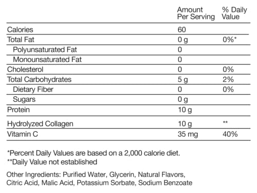 Momentous Collagen Shot bottle pours, showing convenient 25 g serving