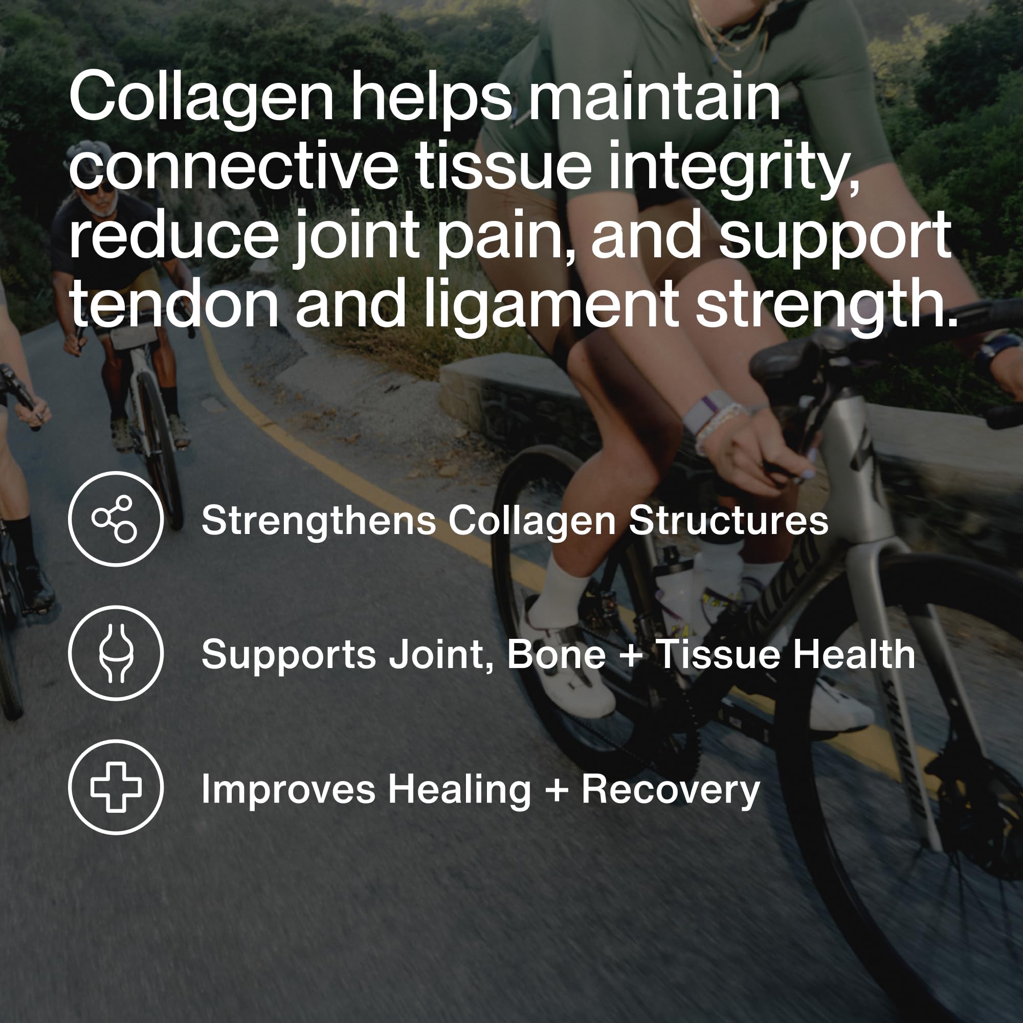 Momentous Collagen Shot label close-up highlighting vitamin C and collagen