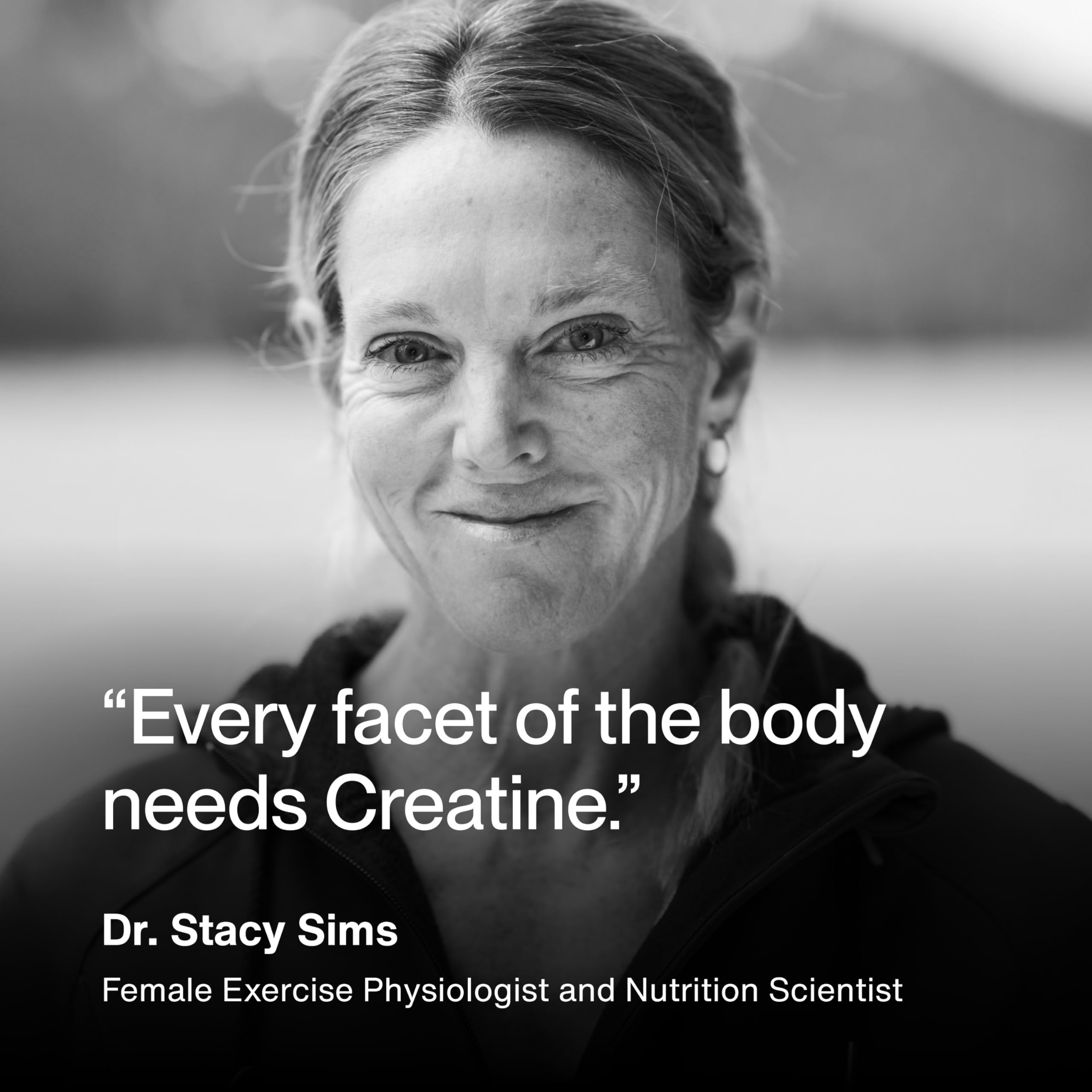 Momentous Creatine Monohydrate lifestyle shot with athlete conveys recovery mindset