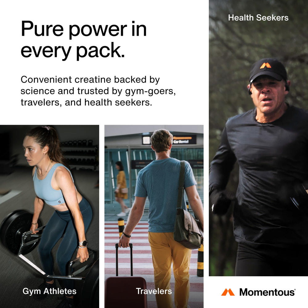 Momentous Creatine Monohydrate powder dissolves clear in liquid after mixing