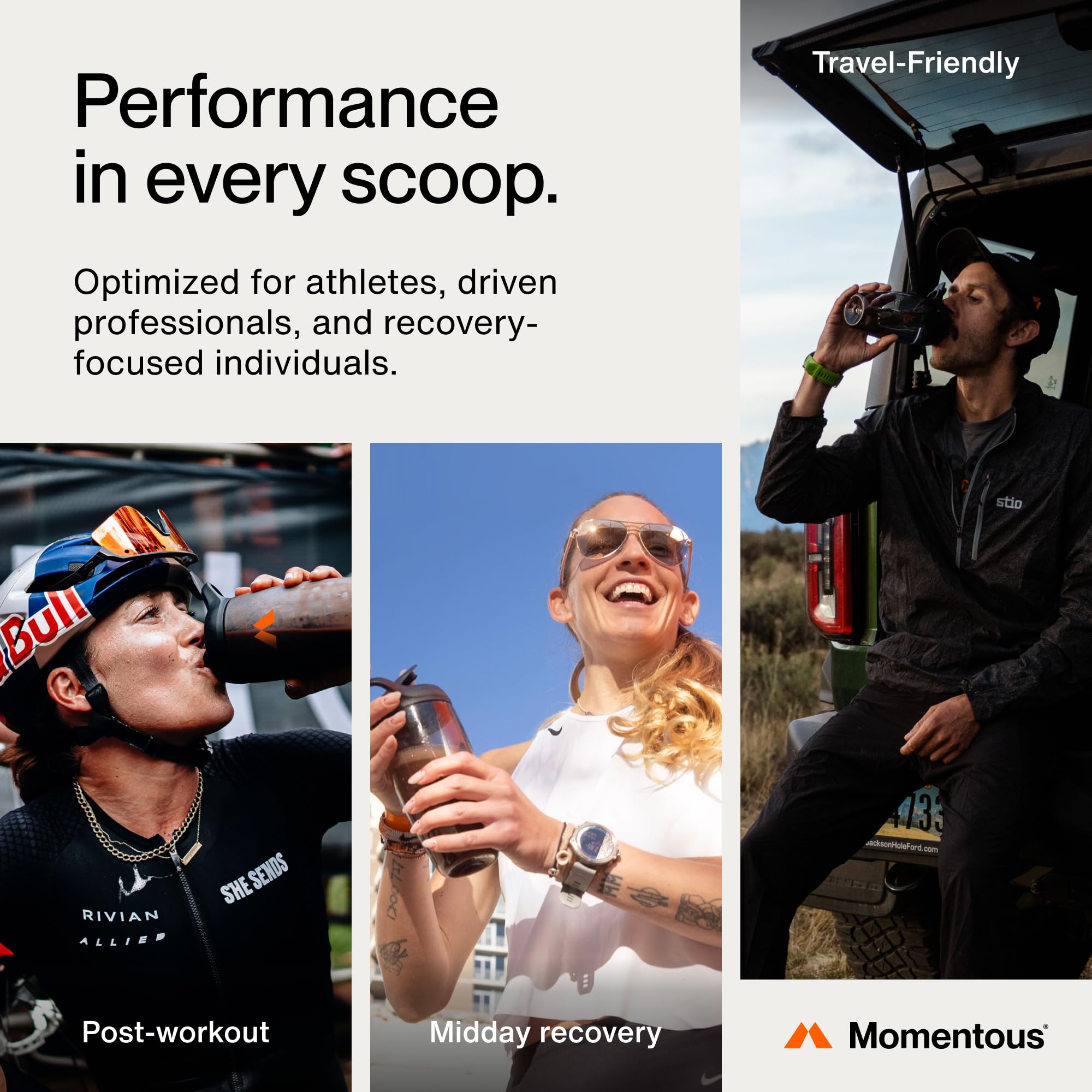 Momentous Essential Whey NSF-certified-for-sport label signals trusted quality