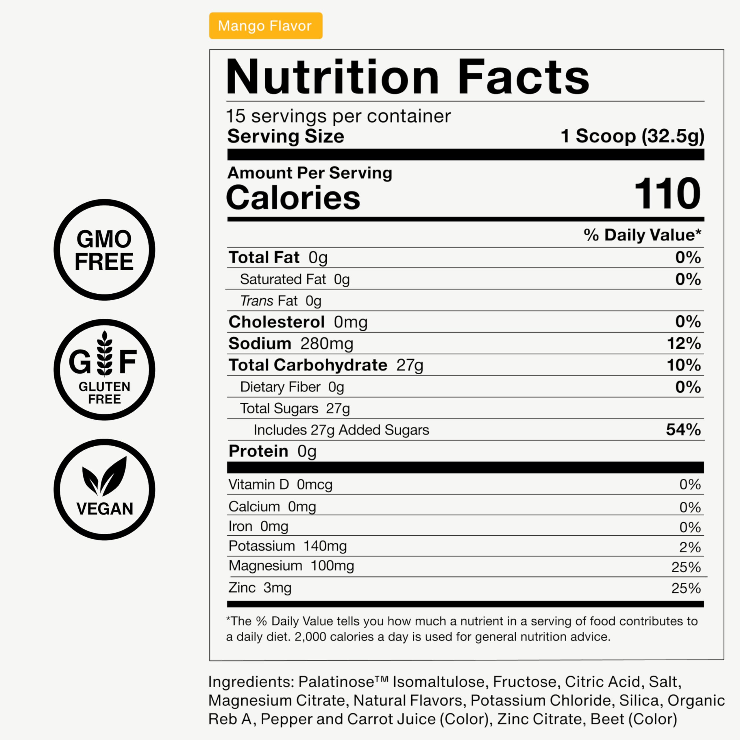 Momentous Fuel Mango being poured into a bottle for easy, tasty hydration
