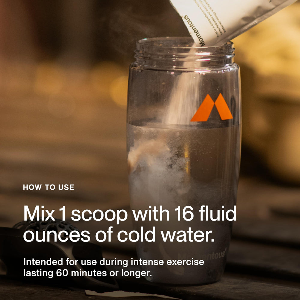 Momentous Fuel Mango with electrolytes supporting hydration during intense activity