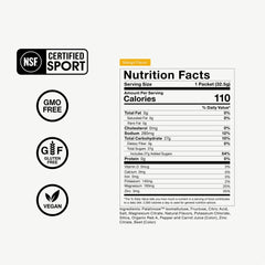 Momentous Fuel Mango prepared drink with ice ready for on-the-go performance scenarios.