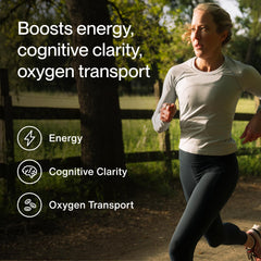 Momentous Iron+ capsules close-up highlighting Ferrochel iron absorption