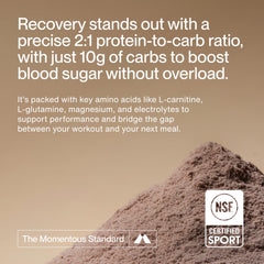 Momentous Recovery grass-fed whey ingredients emphasize clean sourcing