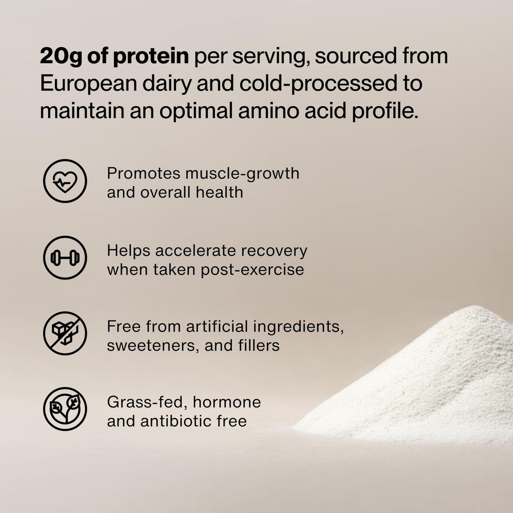 Momentous whey scoop-dispensing demonstrates convenient serving for easy shake preparation and quick fueling.