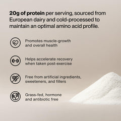 Momentous whey scoop-dispensing demonstrates convenient serving for easy shake preparation and quick fueling.