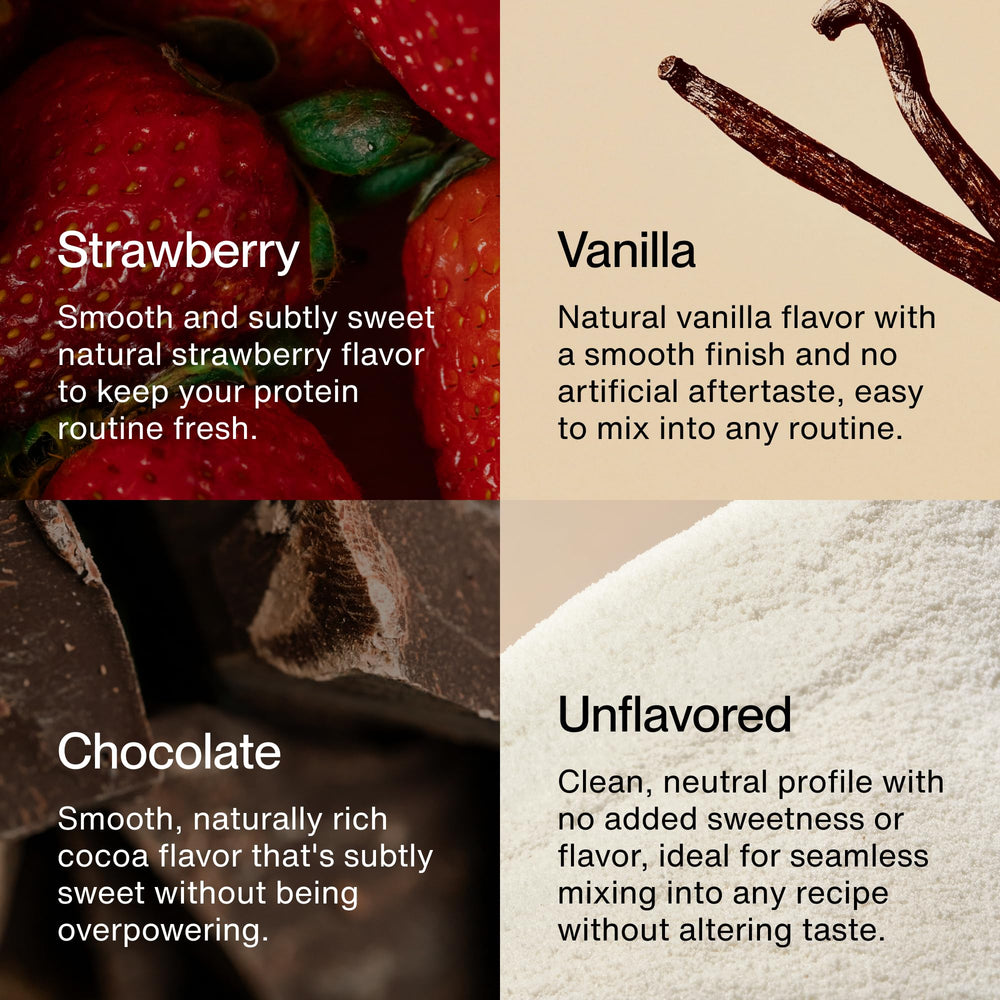 Momentous whey protein shake in glass demonstrates mixability and smooth texture in a vanilla shake.