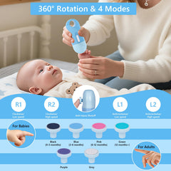 Momfree Baby Nail Clipper with ergonomic grip enables safe trimming.