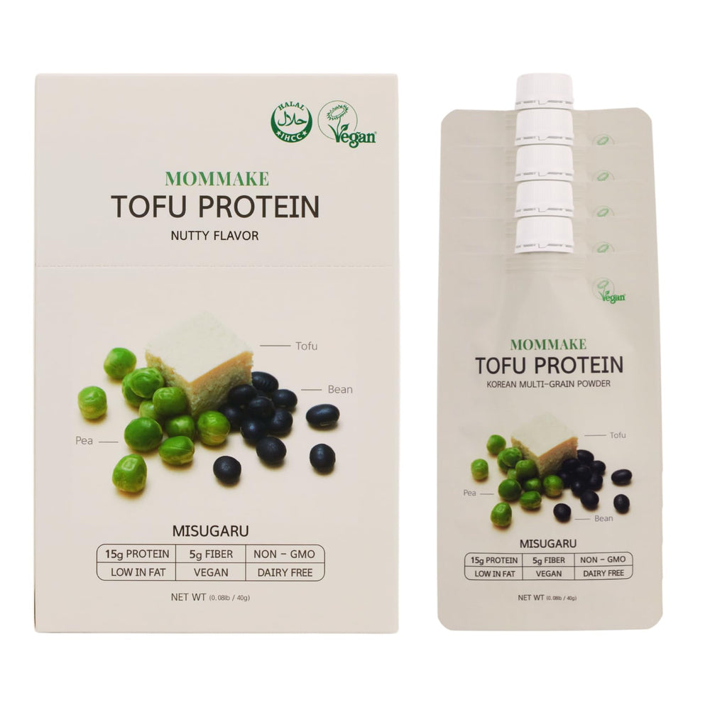 MOMMAKE Tofu Protein Shake packaging showing premium vegan nutrition