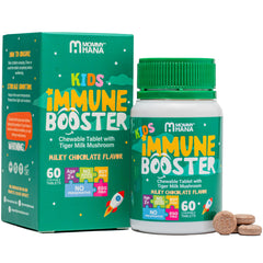 MOMMY HANA immune support kids chewables bottle promotes daily vitality and resilient energy.