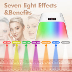 Monhallnow seven-color LED mask shown for customizable at-home skincare routine.