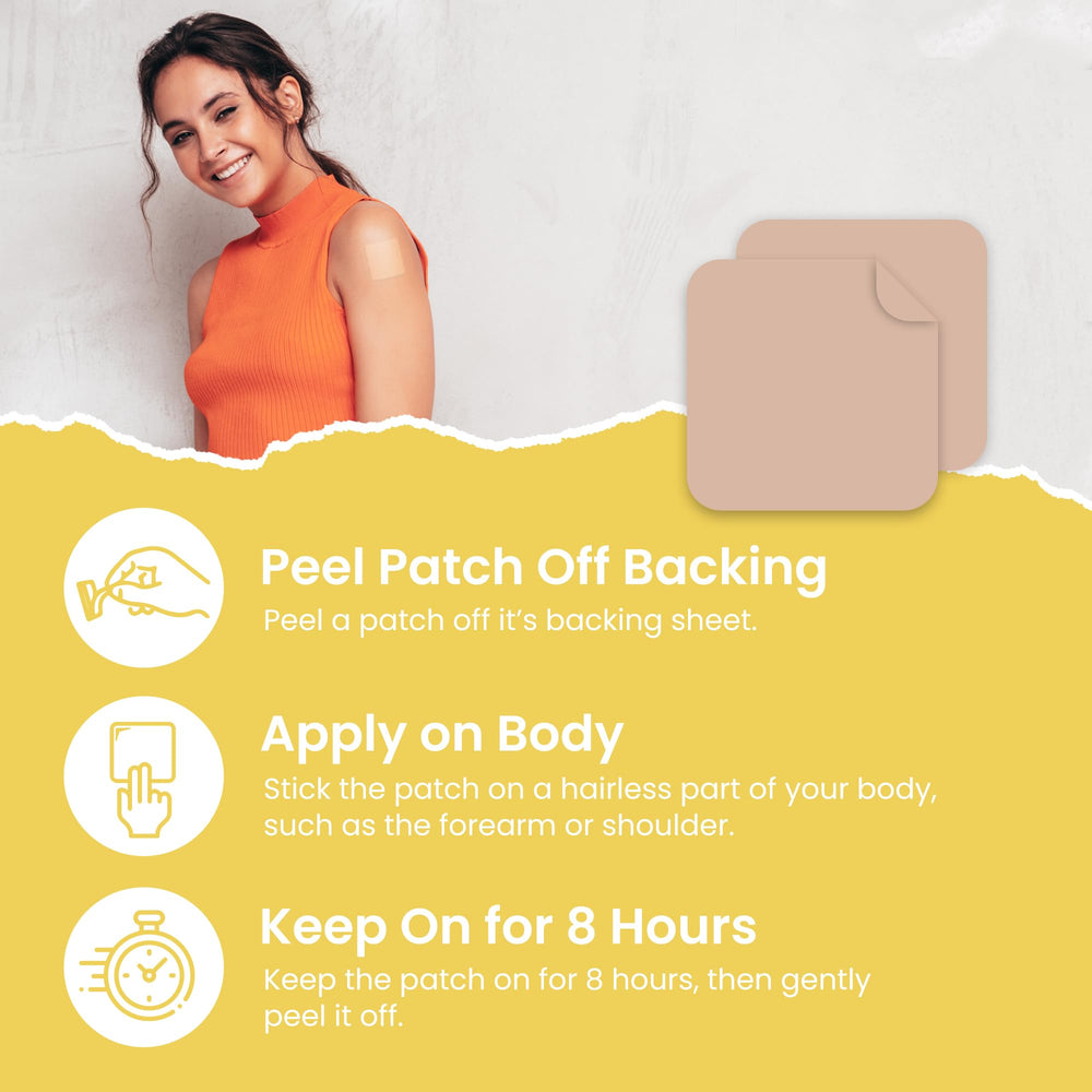 MONIER Magnesium Patches 60-pack back view with product information