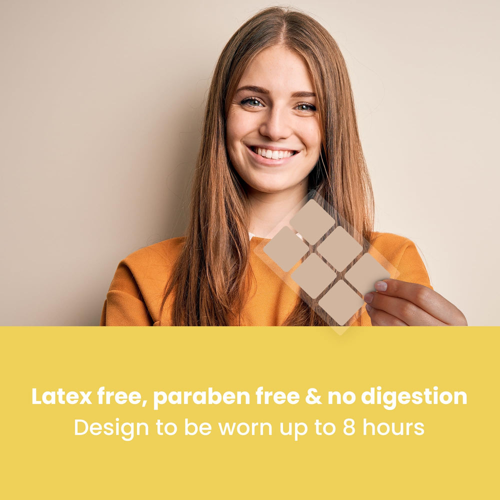 MONIER Magnesium Patches applied to skin for easy wear and comfort