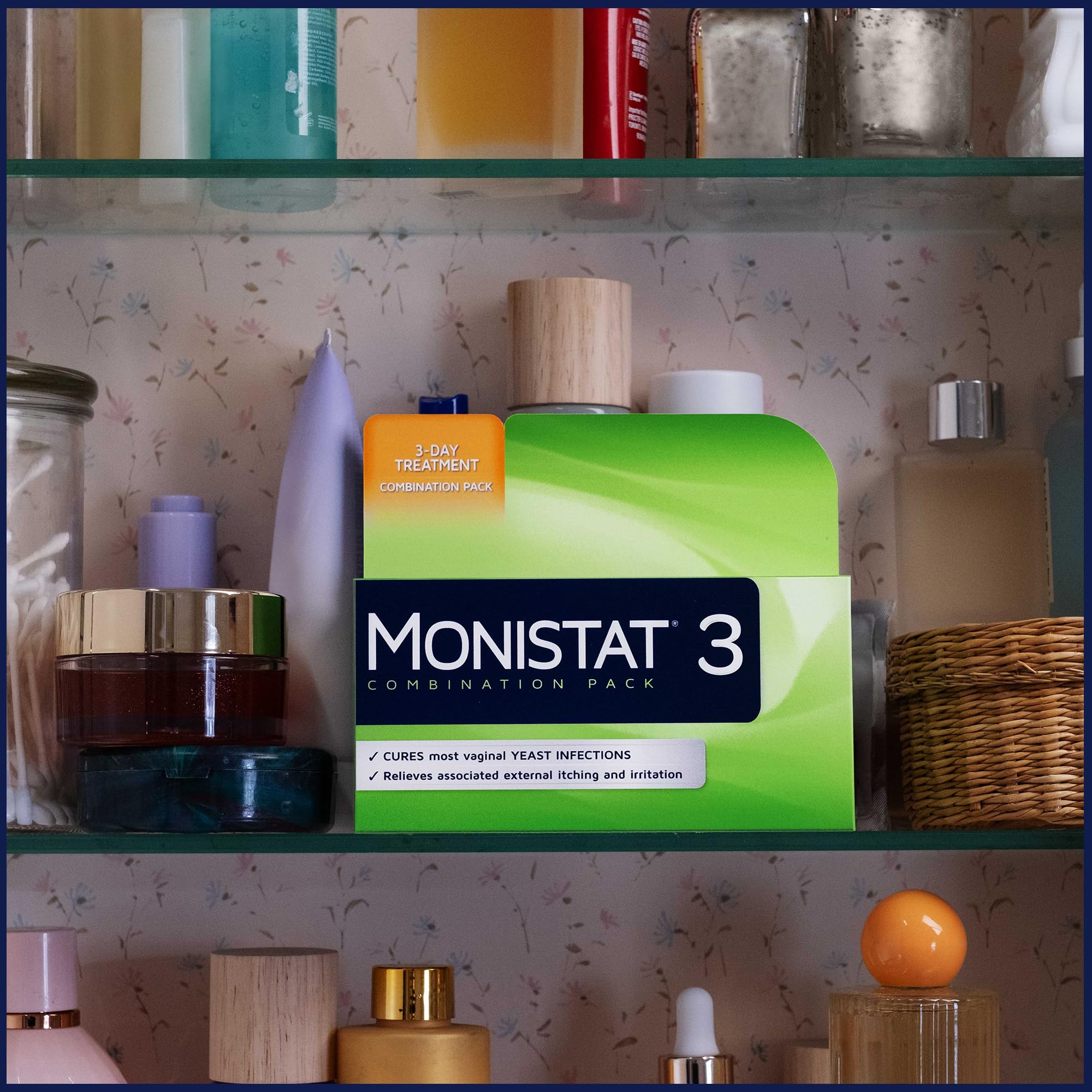 Night-time application with Monistat 3-Day for targeted symptoms relief