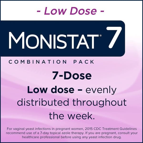 Monistat 7 box front label with product details