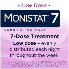 Monistat 7-Day Treatment cream tube with smooth, easy application texture