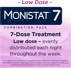 Monistat 7 product label showing dosage and OTC details