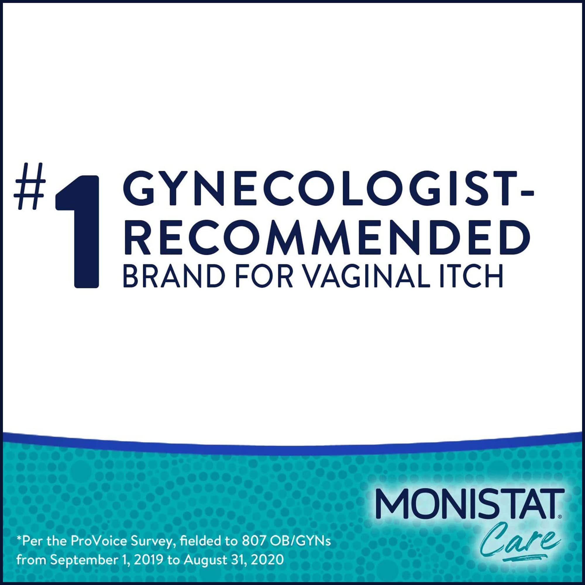 Monistat fragrance-free formula label signals gentle care for sensitive skin.