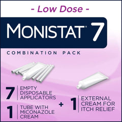 Monistat Instant Itch Relief Cream tube for fast external itch relief.