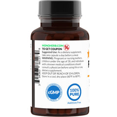 MONOHERB fucoidan ingredients list highlights vegan and allergen-free formula