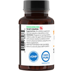 MONOHERB Pygeum Extract packaging highlights 90 capsules for convenient daily supplementation.