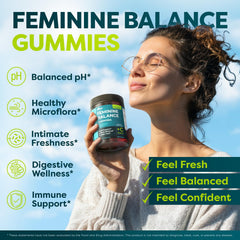 MONSET bottle closeup highlights sugar-free vegan formula for daily vaginal wellness.