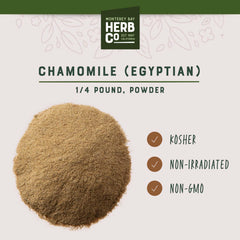 MONTEREY BAY HERB CO Egyptian Chamomile Powder fine texture ideal for smooth skincare blends.