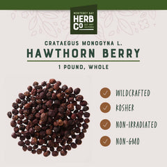 MONTEREY BAY HERB CO hawthorn berries piled for pantry use.