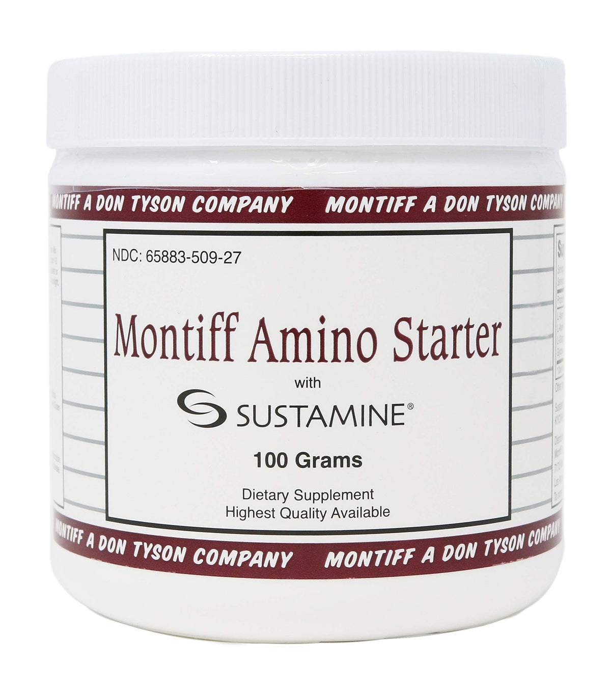 Montiff Amino Starter packaging front view with clear label for easy daily use.