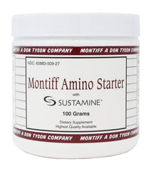 Montiff Amino Starter packaging front view with clear label for easy daily use.
