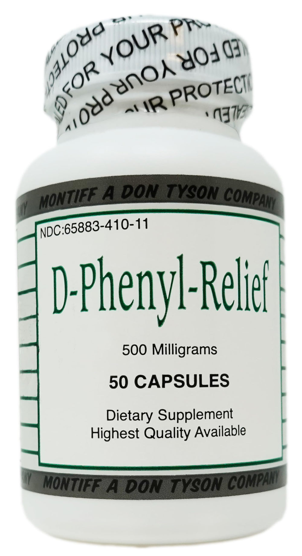 Montiff Pure D-Phenyl Relief bottle for easy daily use.