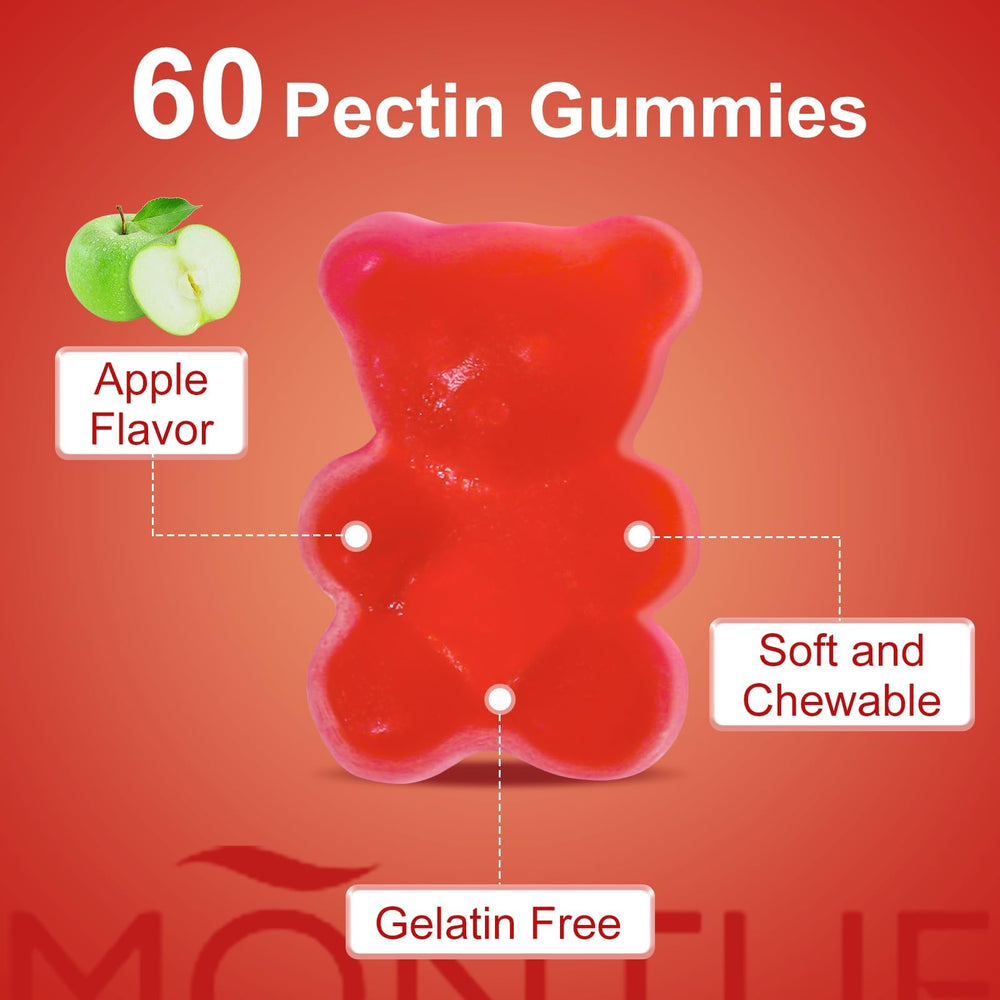 Montue gummy box display in kitchen or bag.