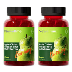 Montue NewellMe ACV Gummies bottle front shows sugar-free formula for daily wellness.
