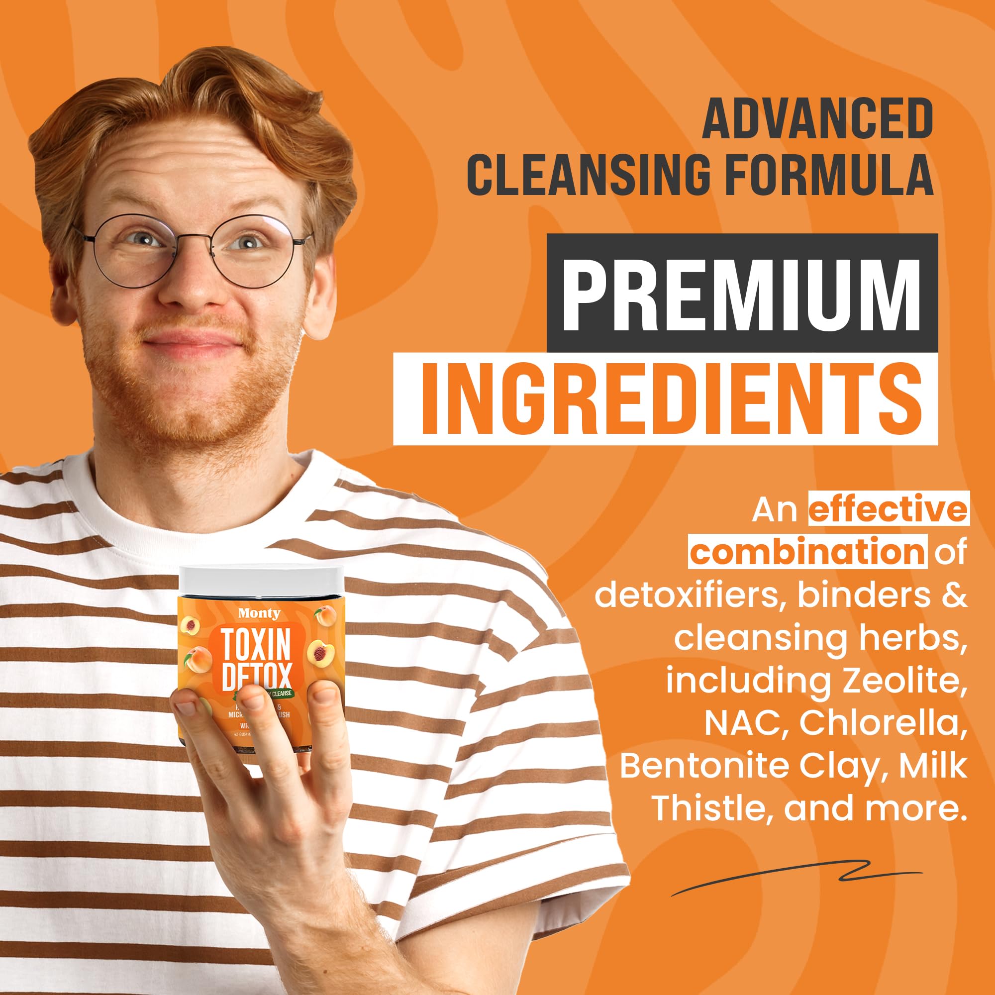 Monty Non-GMO lab-verified label indicating trusted manufacturing.