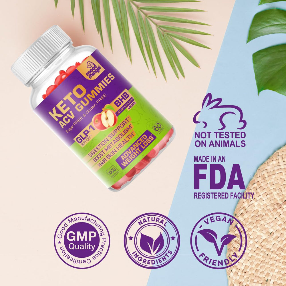 MoodMingle Keto ACV Gummies displayed during meal prep for easy routine integration.