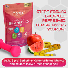 The ingredient blend of Moogu Organics Berberine Mega Formula gummies supports holistic daytime vitality.