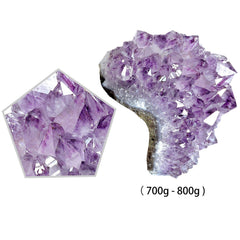 Mookaitedecor amethyst crystal tabletop arrangement for desk or shelf.