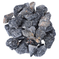 Mookaitedecor Black Rutilated Quartz rough crystals ideal for DIY crafts and decorative displays.