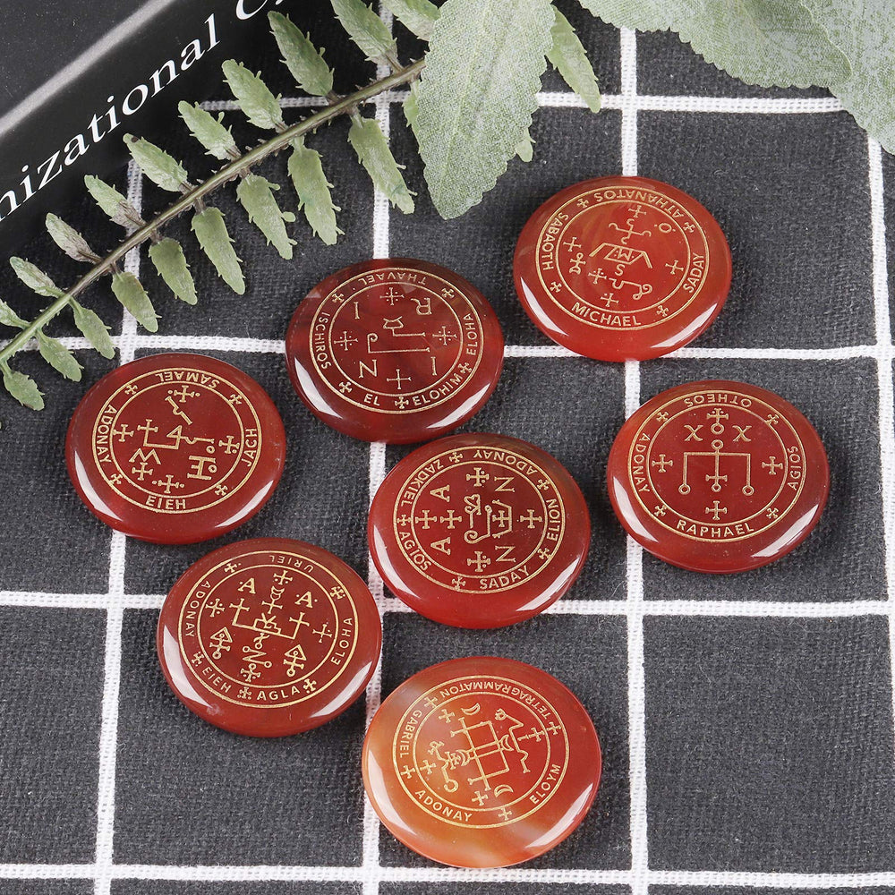 Mookaitedecor archangel palm stone featured in office decor for a peaceful vibe