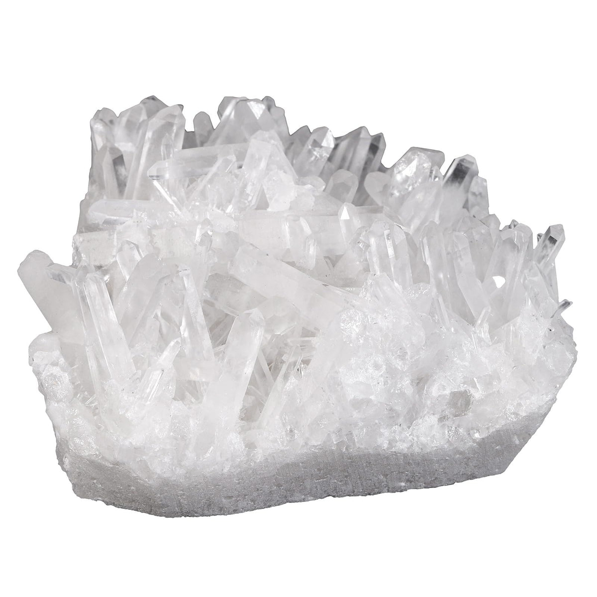 Mookaitedecor clear quartz cluster geode close-up for a striking home display and calm ambiance.