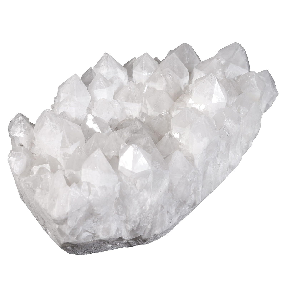 mookaitedecor clear quartz cluster geode for peaceful display and quiet focus