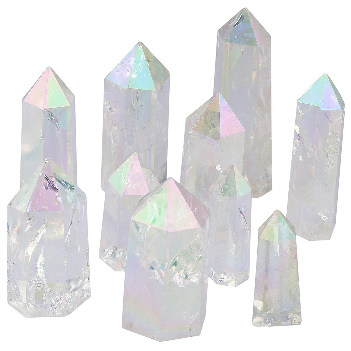 Mookaitedecor crystal wand packaged with velvet gift pouch for gifting.