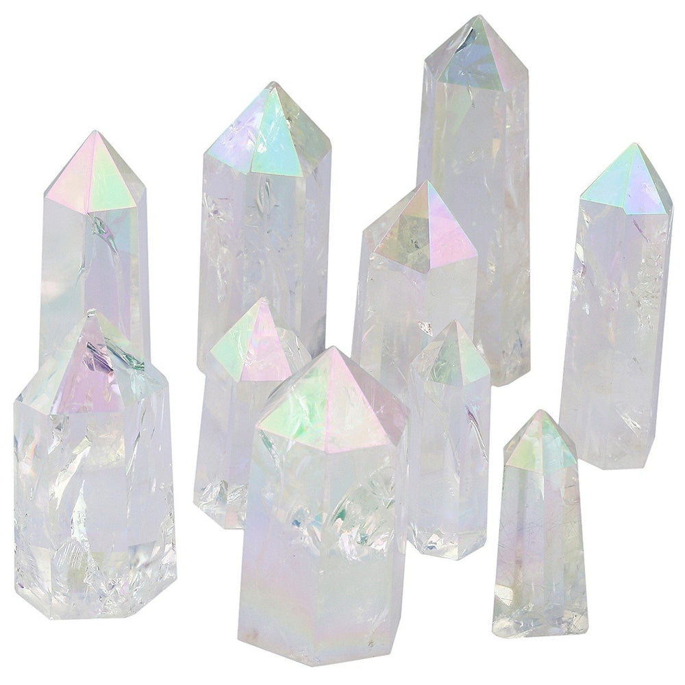 Mookaitedecor crystal wand packaged with velvet gift pouch for gifting.