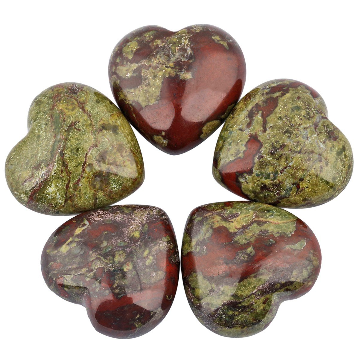 mookaitedecor dragon blood jasper heart palm stone for mindful touch
