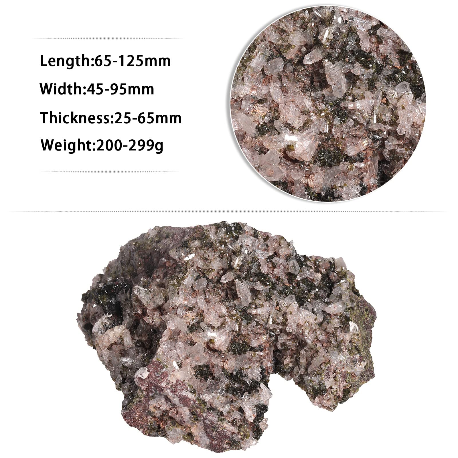 mookaitedecor epidote raw stone specimen enhancing home feng shui