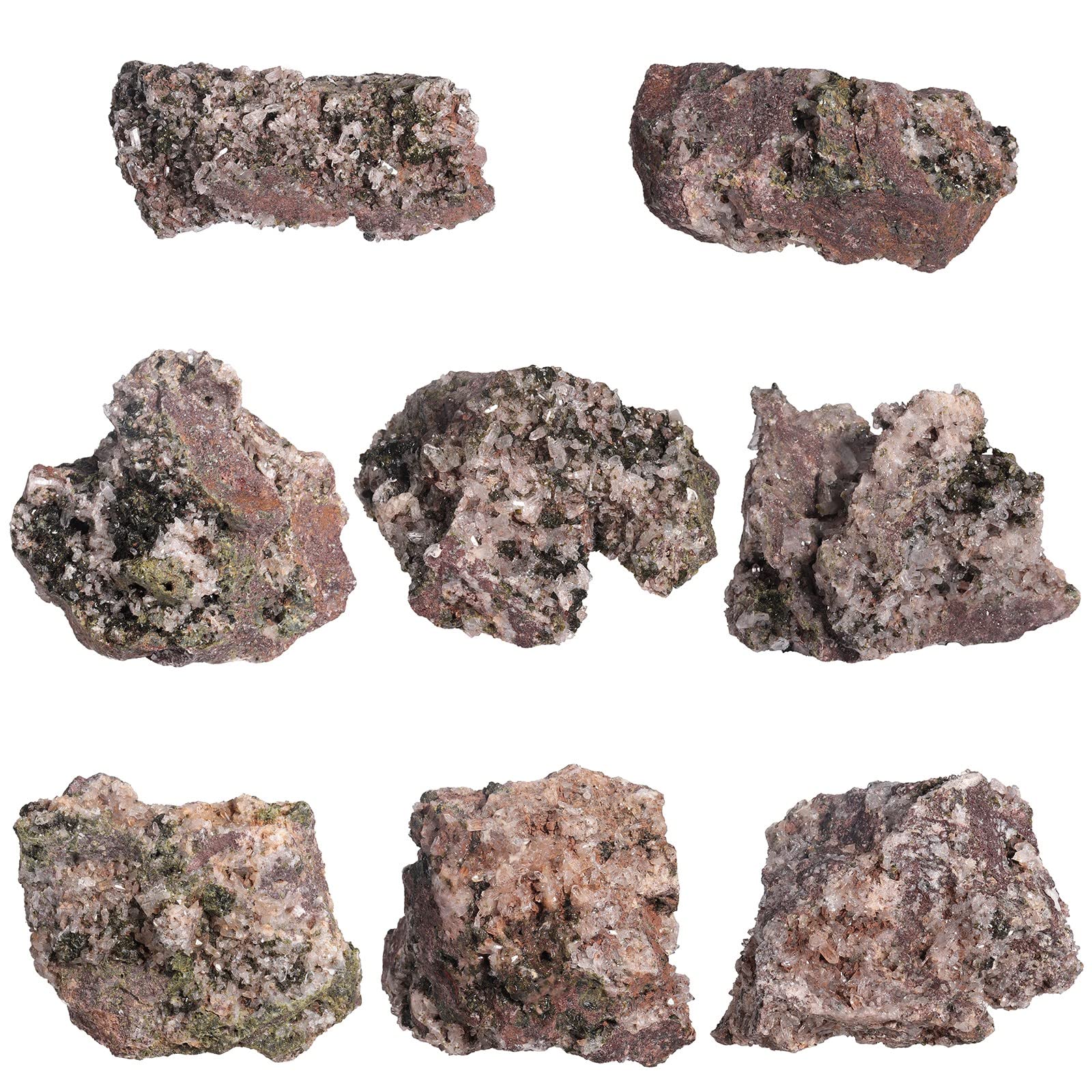 mookaitedecor epidote druzy cluster as decorative natural energy piece