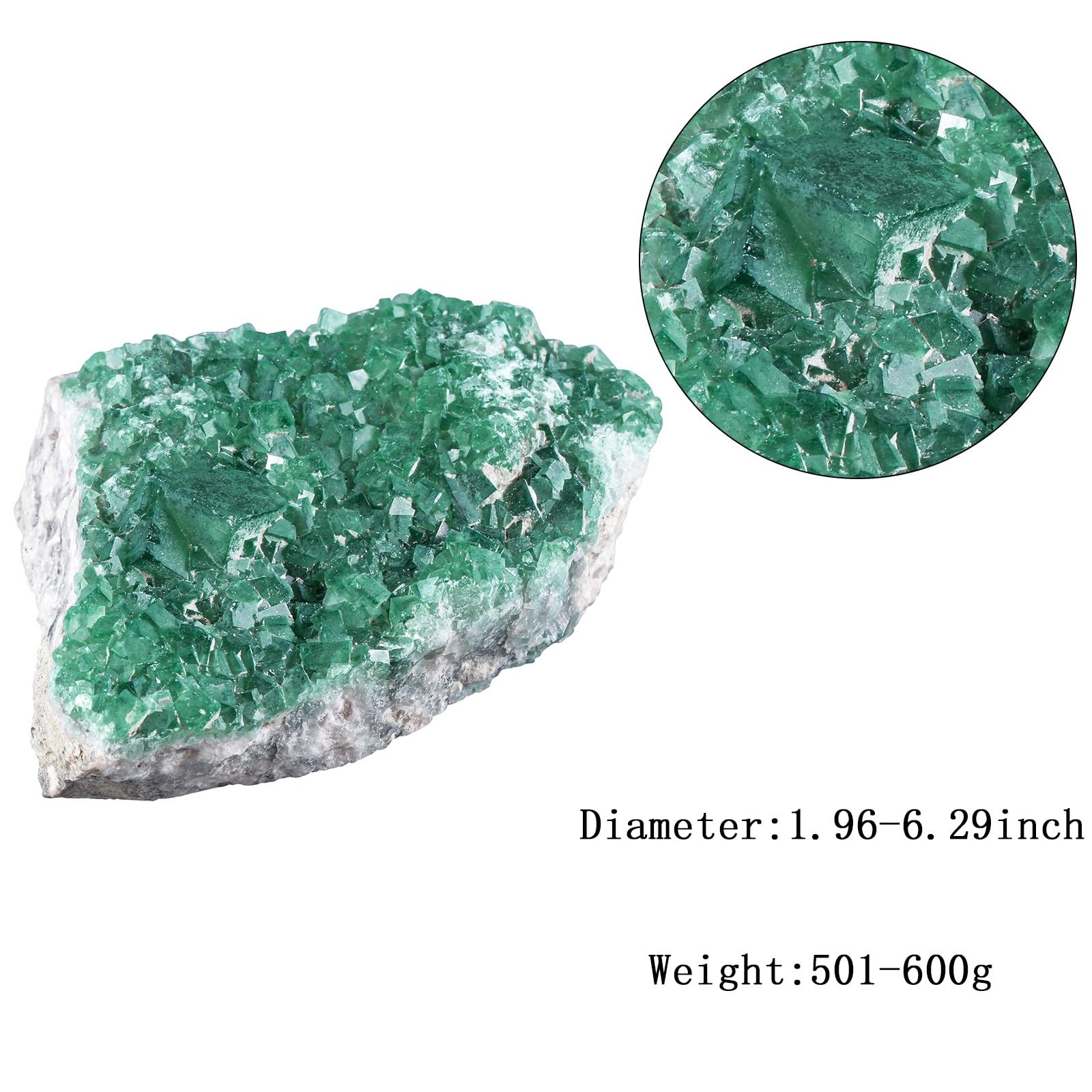Mookaitedecor fluorite crystal cluster close-up showing vivid colors for collection